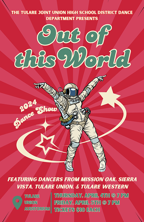 Out of this World Dance Show flyer